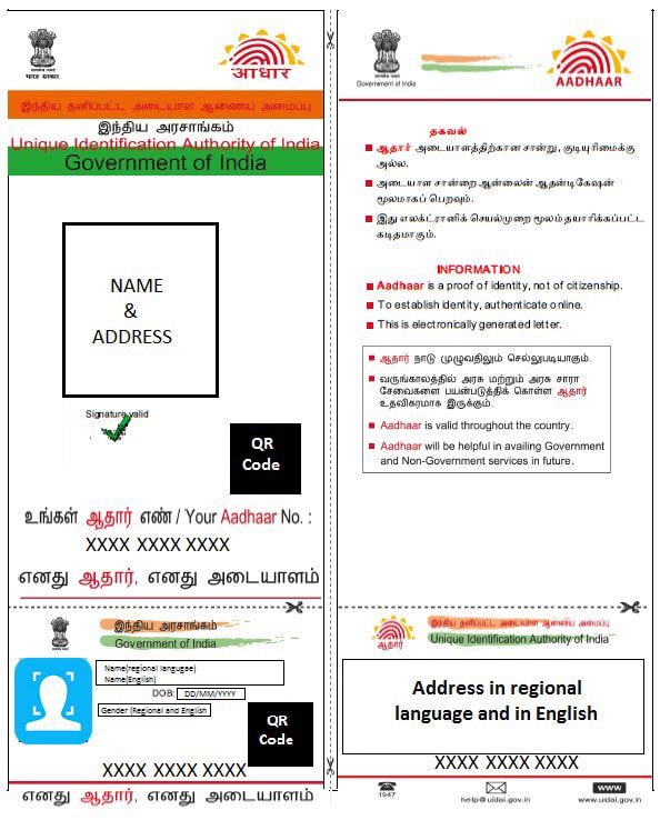 AADHAAR ( AADHAR CARD )