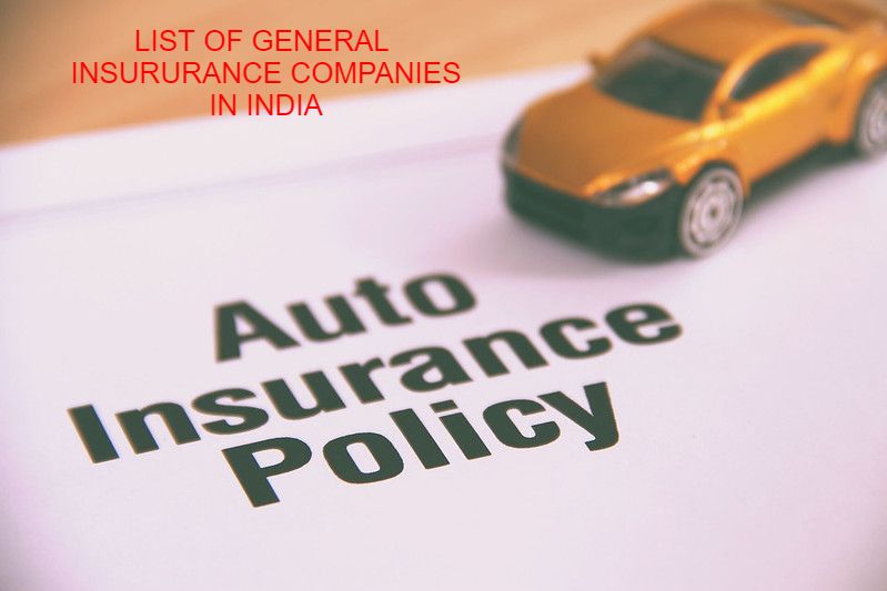 LIST OF GENERAL INSURORs IN INDIA 