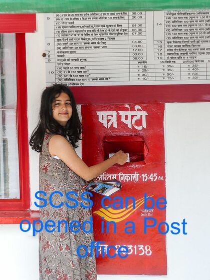 GOVERNMENT OF INDIA'S SENIOR CITIZENS SAVINGS SCHEME Operated by Post Offices , Public Sector B